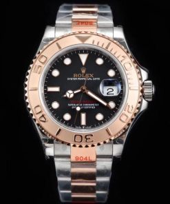 YACHT-MASTER EVEROSE GOLD BLACK DIAL