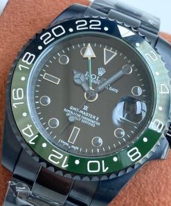 GMT-MASTER II CUSTOM BLACK CASE GREEN BLACK BEZEL