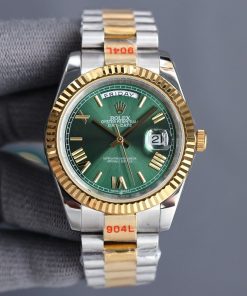 DAY-DATE 40 GOLD STEEL JUBILEE BRACELET