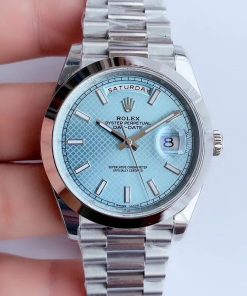 DAY-DATE 41MM STAINLESS STEEL ICE BLUE DIAL