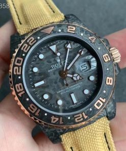 GMT-MASTER II CUSTOM CARBON EVEROSE GOLD